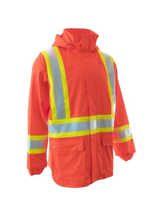 High Visibility Fire Resistant Rain Jacket