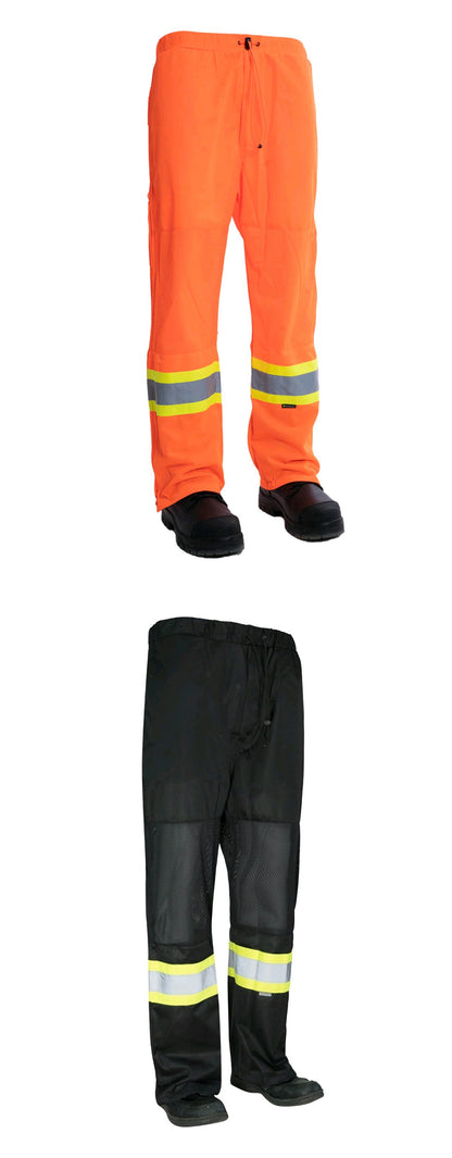 Hi Vis Safety Tricot Traffic Pants with Vented Legs