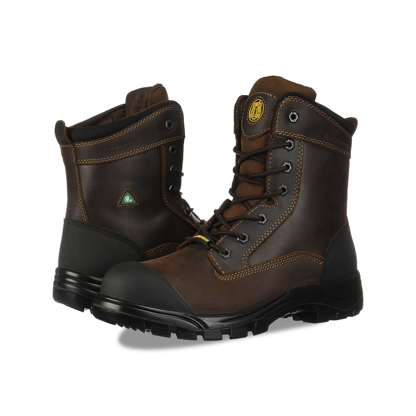 Tiger Men's CSA Steel Toe Waterproof 8" Leather Safety Boots 7888