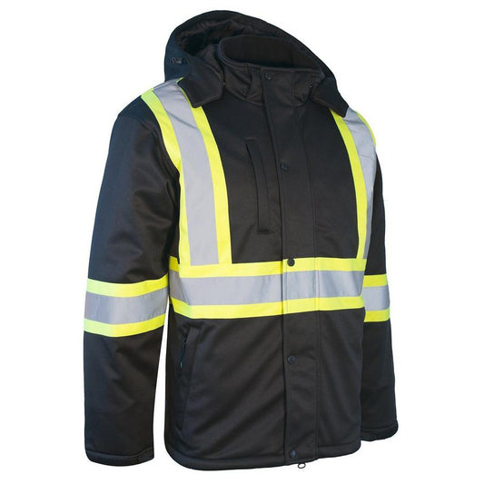 Hi Vis Sherpa Softshell Winter Safety Jacket