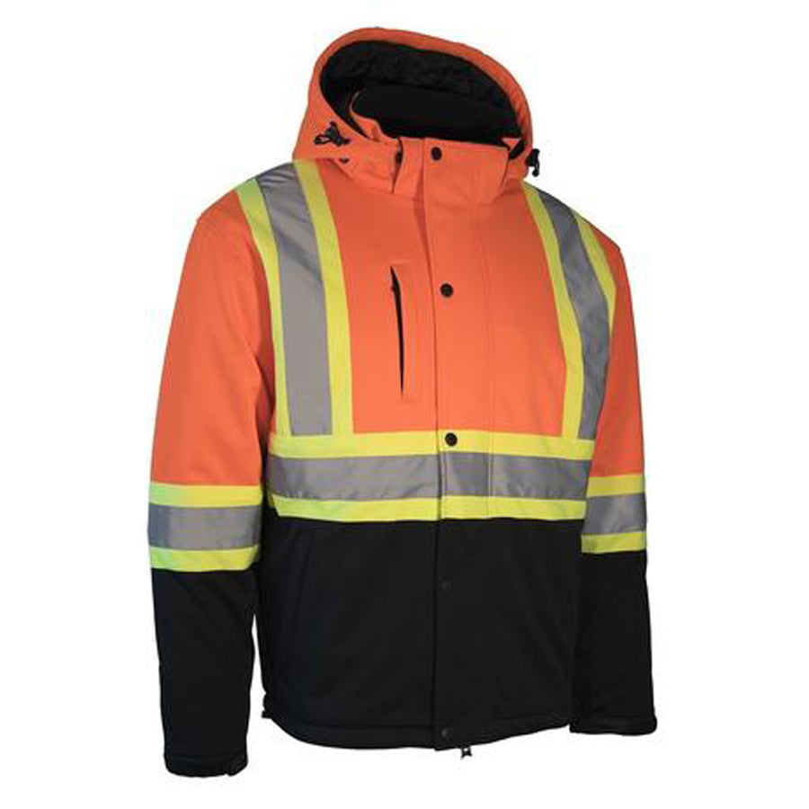 Hi Vis Sherpa Softshell Winter Safety Jacket